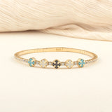 Multi Color Tennis Bracelet | Clover 14K Gold Jewelry