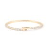 14K Gold Tennis Bracelet with Moissanite Stones - Clasp View
