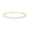 14K Gold Tennis Bracelet with Moissanite Stones - Front View